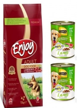 Enjoy Kuzu Etli ve Pirinçli Köpek Maması 15 kg